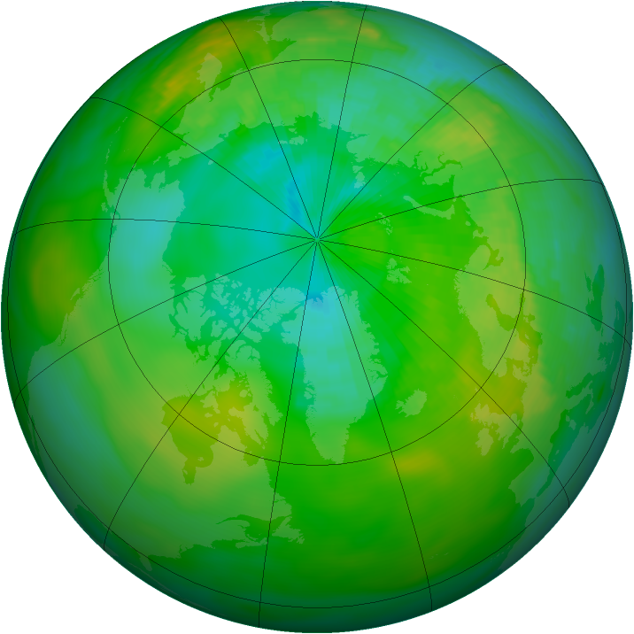 Arctic ozone map for 04 August 1979